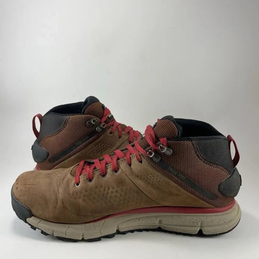 Danner Trail 2650 Mid GORE-TEX Boots Mens Size 13 D Brown Red Waterproof Hiking
